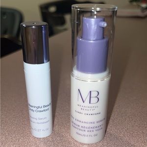 Meaningful beauty eye enhancing serum and glowing serum